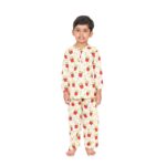Cotton Night Suit for Boys & Girls | Kids Pajama Set | Baby Girls Top-Pant Set | Kids Dress