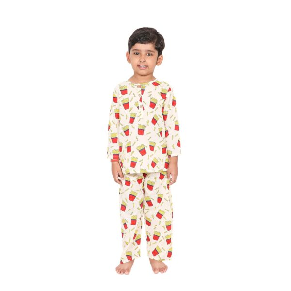 Cotton Night Suit for Boys & Girls | Kids Pajama Set | Baby Girls Top-Pant Set | Kids Dress