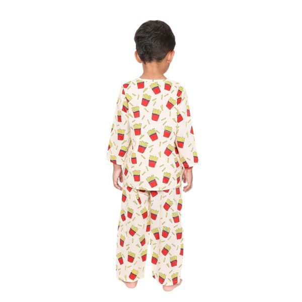 Cotton Night Suit for Boys & Girls | Kids Pajama Set | Baby Girls Top-Pant Set | Kids Dress