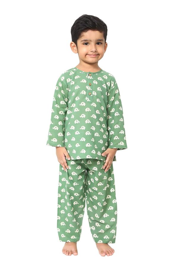 Cotton Night Suit for Boys & Girls | Kids Pajama Set | Baby Girls Top-Pant Set | Kids Dress
