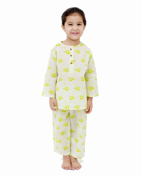 Cotton Night Suit for Boys & Girls | Pajama Sets | Baby Top & Pant | Kids Dress | Printed Night Dress | Sleepwear Suit | P-3