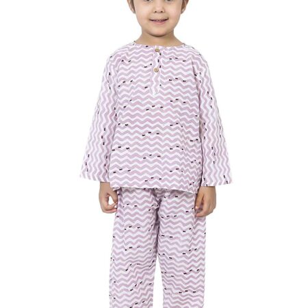 Cotton Night Suit for Boys & Girls | Pajama Sets | Baby Top & Pant | Kids Dress | Printed Night Dress | Sleepwear Suit | P-3