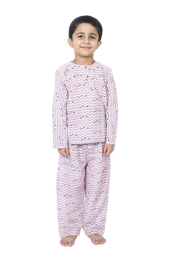 Cotton Night Suit for Boys & Girls | Pajama Sets | Baby Top & Pant | Kids Dress | Printed Night Dress | Sleepwear Suit | P-3