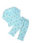 Cotton Printed Full Sleeve Night Suit for Kids, Sleepwear for Girl, Loungewear Cotton Blend Shirt & Pyjama Set, Sleepsuit for Kid, Nightdress for Girls, Night Dress for...