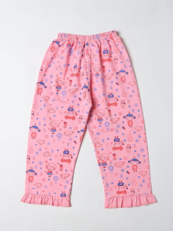 Cotton Printed Full Sleeve Night Suit for Kids, Sleepwear for Girl, Loungewear Cotton Blend Shirt & Pyjama Set, Sleepsuit for Kid, Nightdress for Girls, Night Dress for...