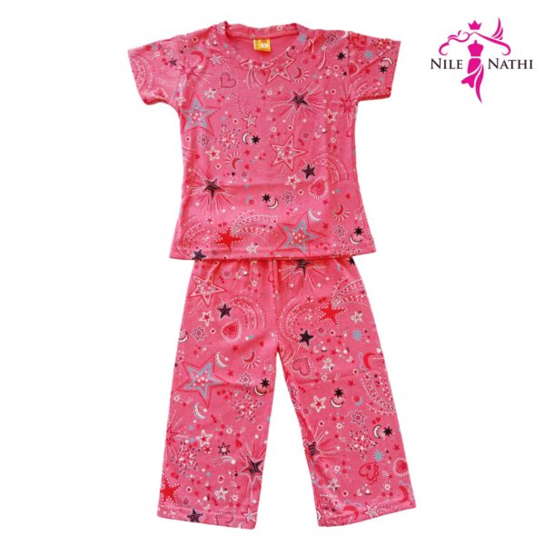 Cotton Printed Pyjama Set | Printed | Cotton | Night Suit | Nightwear | Sleepwear | Sleepwear Baby Products | Pajama Set | Full Cover Dress | 2-3 Years