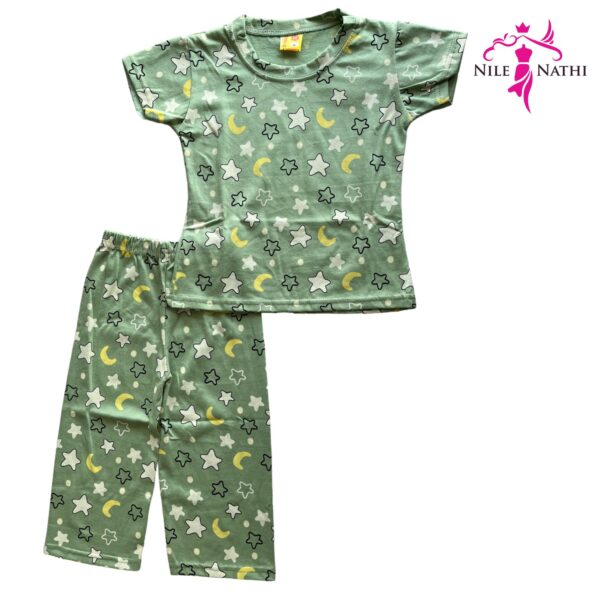 Cotton Printed Pyjama Set | Printed | Cotton | Night Suit | Nightwear | Sleepwear | Sleepwear Baby Products | Pajama Set | Full Cover Dress | 2-3 Years