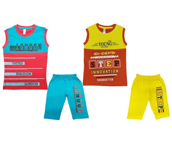 BOYS SLEEVELESS CUT & SEW SET DRESS