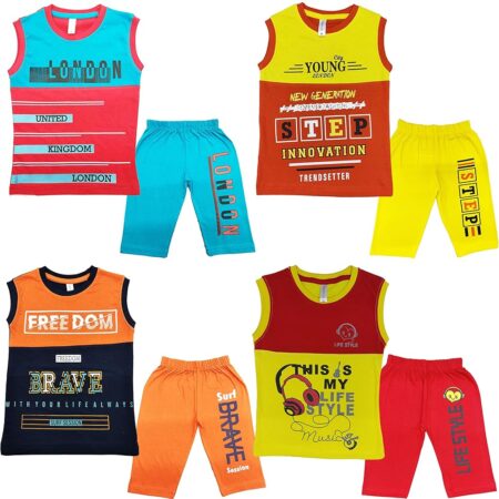 BOYS SLEEVELESS CUT & SEW SET DRESS