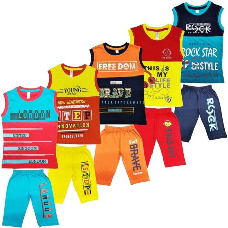 BOYS SLEEVELESS CUT & SEW SET DRESS