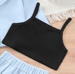 Three Piece Co ord Set Dress for Girls Jacket Top and Skirt Cotton Open Front Suits Set