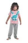 Kids Print Half Sleeves All Day and Night Wear Dress Night Suit T-Shirt & Shorts for Girls