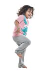 Kids Print Half Sleeves All Day and Night Wear Dress Night Suit T-Shirt & Shorts for Girls