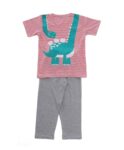 Kids Print Half Sleeves All Day and Night Wear Dress Night Suit T-Shirt & Shorts for Girls