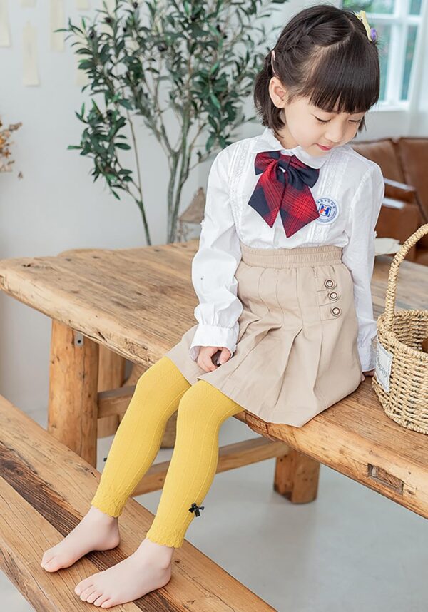 Girls Leggings Spring and Autumn Cotton Lace Tights for Toddlers