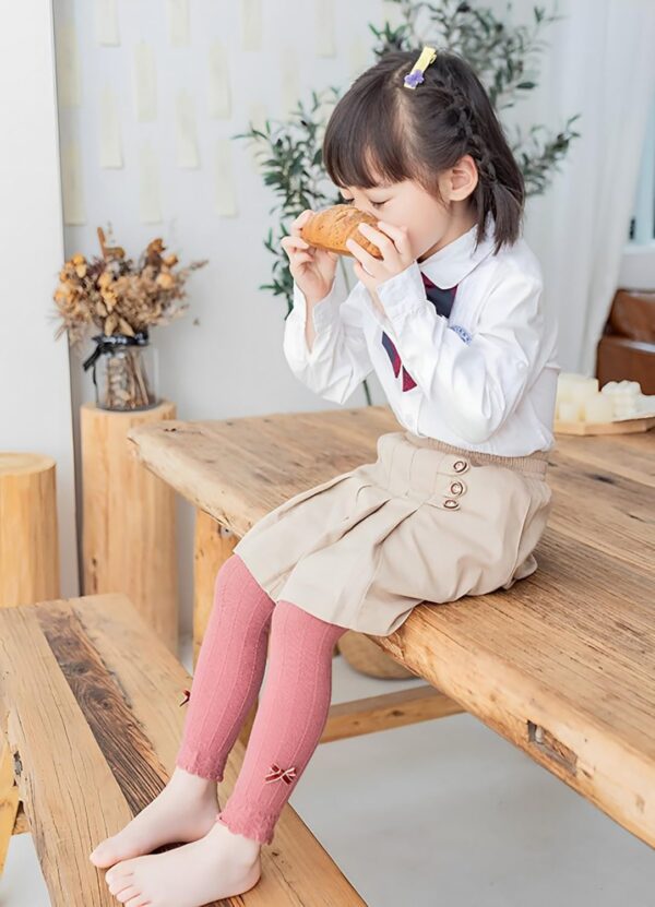 Girls Leggings Spring and Autumn Cotton Lace Tights for Toddlers