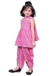 Girls Printed Pure Cotton With Dhoti Pants & Dupatta