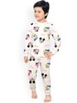 Kids Night Suit | Sleep Wear | Jogger Trouser Full Sleeves Tshirt | Elasticated Waist | Hypoallergenic Sweat Absorber Anti Rash Dress Bottom Pyjama Tee Boys Girls |...
