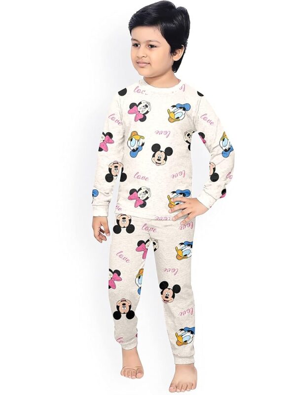 Kids Night Suit | Sleep Wear | Jogger Trouser Full Sleeves Tshirt | Elasticated Waist | Hypoallergenic Sweat Absorber Anti Rash Dress Bottom Pyjama Tee Boys Girls |...