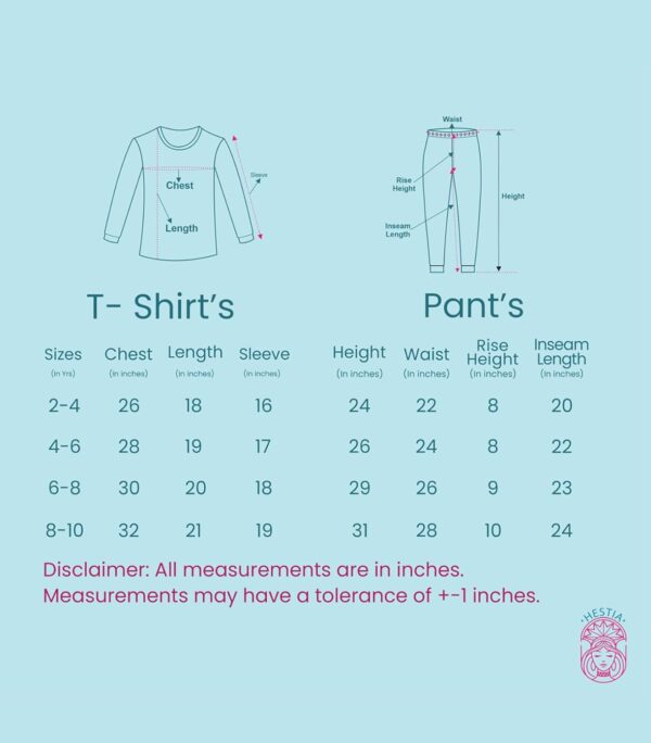 Girls Nightwear | Bottom Pyjama Tshirts | Breathable Fabric Pajama Sets | Cotton Night Dress Jogger | Trouser Full Sleeves Tshirt Night Suit for Kids|Pack 1