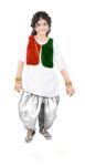 Tricolor tiranga republic day dhoti kurta set with tricolor tiranga republic day sequence jacket coat sadari