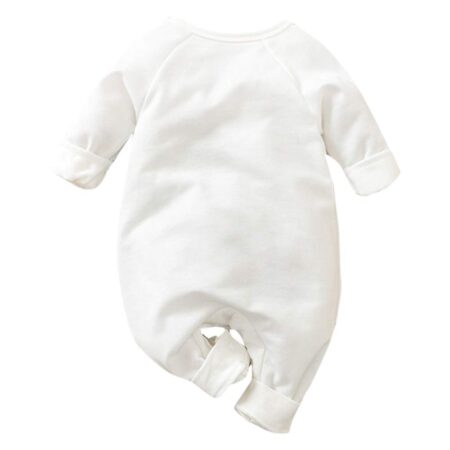 Hopscotch Boys and Girls Cotton Graphic Print Bodysuit In White Color