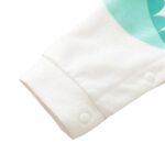 Boys and Girls Cotton Graphic Print Bodysuit In White Color