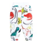 Boys Cotton All-Over Print T-Shirt with Jacket and Pants Set in Green Color