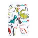 Boys Cotton All-Over Print T-Shirt with Jacket and Pants Set in Green Color
