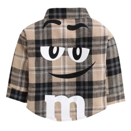 Hopscotch Cotton Blend Boys Plaid Print Shirt And Pant Set
