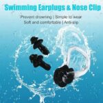 Wear Swimming Kit for Girls with 1 Swimming Costume | Swim Suit | Swimwear | Swimming Dress Goggles Cap Ear Plug Nose Clip (2-3 Yr, Black)