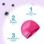 Wear Swimming Kit for Girls with 1 Swimming Costume | Swim Suit | Swimwear | Swimming Dress Goggles Cap Ear Plug Nose Clip (2-3 Yr, Pink)