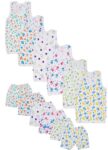 Baby Boy and Baby Girl's Summer Cartoon Print Sleevelees Soft Cotton Casual Vest