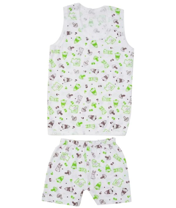 Baby Boy and Baby Girl's Summer Cartoon Print Sleevelees Soft Cotton Casual Vest