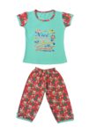 Girl's Cotton Printed Pyjama Set Combo Pack of 5