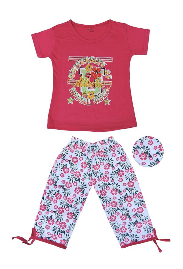 Pyjama Set for Girls/Night Suit for Girls/Nightwear/Sleepwear/Loungewear for Girls Combo Pack of 5