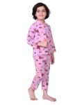 Kids Cotton Blend Night Suit Soft & Comfortable Sleepwear Set for Boys & Girls, Printed Pajamas