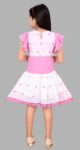 Kids Girl's Cotton Blend Top with Skirt (Pink,1-2 Years)