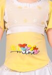 Kids Girl's Cotton Blend Top with Skirt (Pink,1-2 Years)