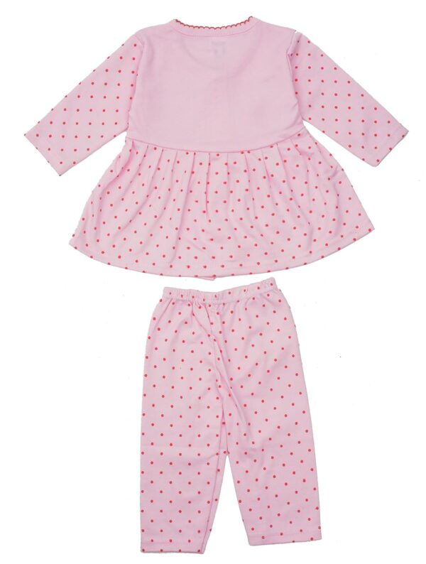 Baby Girl's Fabulous Collection of Printed Full Sleeves Soft Hosiery Cotton Vests,Frock with Pyjama Pants Dress for Kids Infant Toddler (Set of 3)