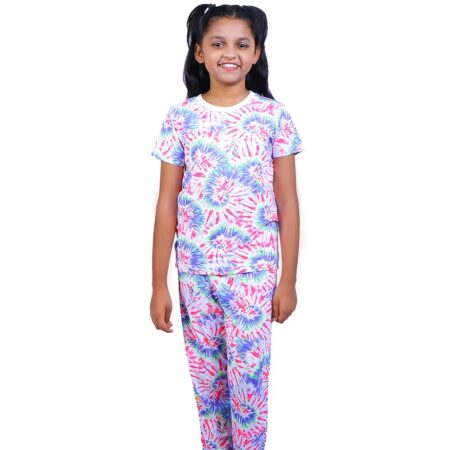 Kids Printed Popsicle Party and Kurta Style Pyjama Set