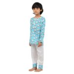 Kids Printed Popsicle Party and Kurta Style Pyjama Set
