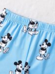 Kids Printed T-Shirt and Shorts Set, Light Blue, Summer Casual Wear | Girls Pyjamas Set