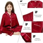 Kid's Pure Satin Full Sleeves Night Suit/Dress for Girls Full Pajama & Top Sleep Suit