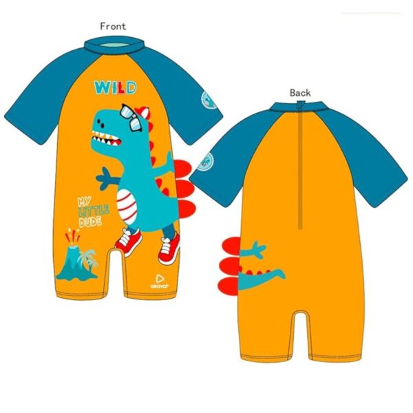 Baby Kids One Piece Swimwear Sun Protection Quick Swimming Suit Design Toddler Summer Bathing Suit for Girls Baby Boys Kids (Pack of 1)