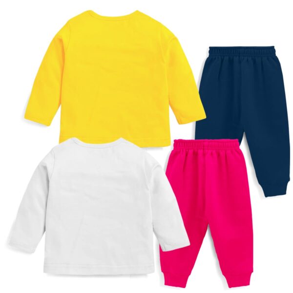Baby Girl Regular Fit Cotton T-Shirts and Pyjamas Set