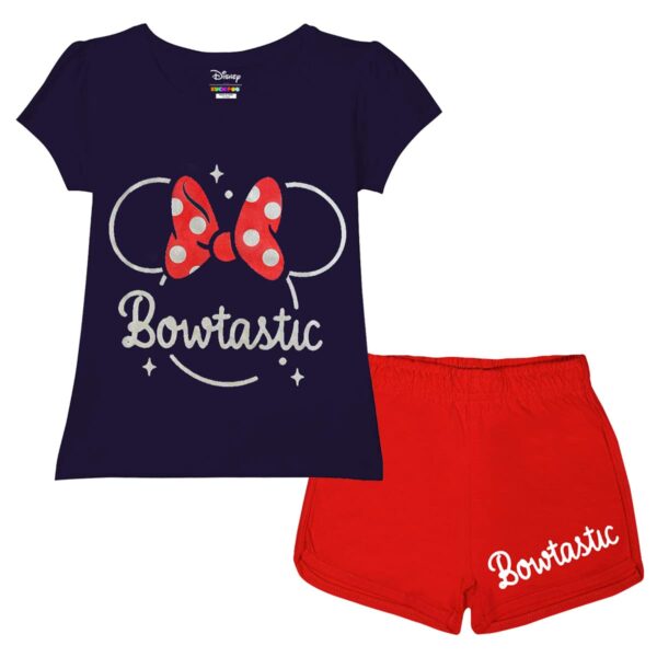 Girls Regular Fit Cotton T-Shirts and Shorts (12-18 Months, Multi-Colored)