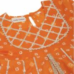 Cotton Kurta Sharara Set for Girls - Ethnic Suit with Angrakha Neck Style - MultiColor