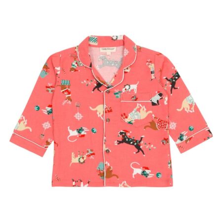 LITTLE GINNIE Cotton Night Suit for Boys, Multicolor, Pajama Set for Kids Girls & Boys