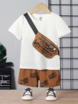 Stylish Printed Kids Clothing Sets Baby boy Dress